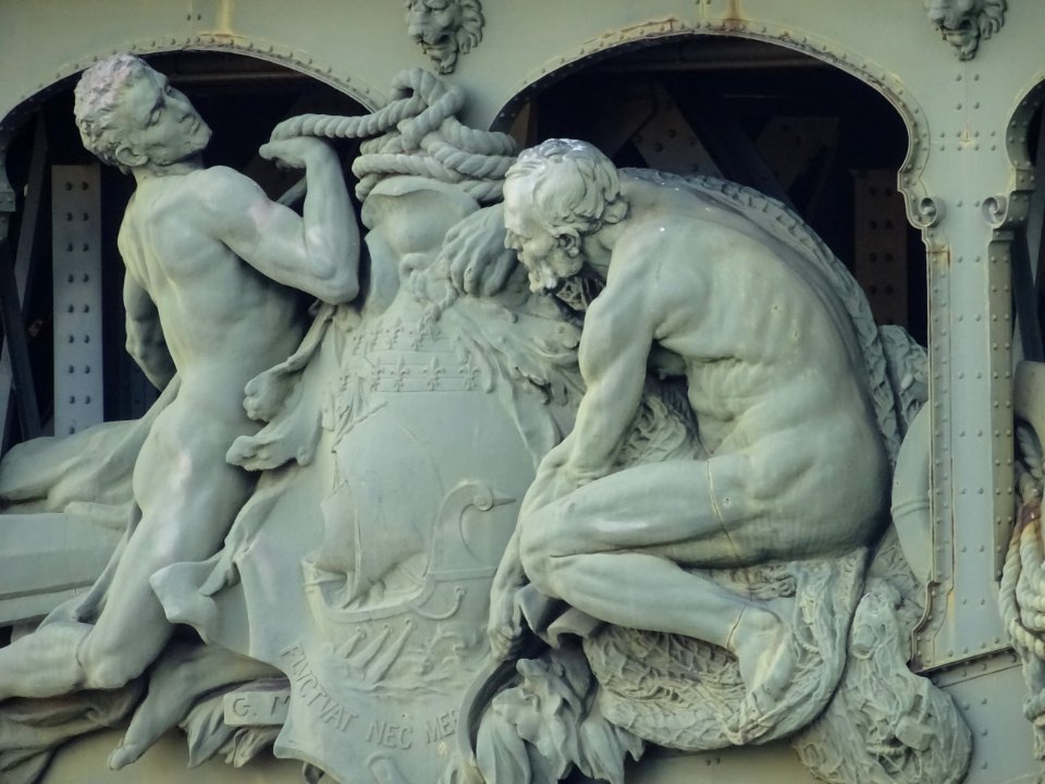 Sculpture Les Nautes, de Gustave Michel, Pont de Bir-Hak… 