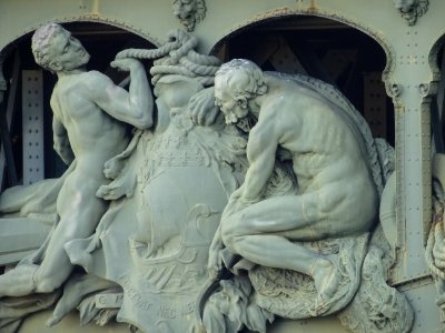 Sculpture Les Nautes, de Gustave Michel, Pont de Bir-Hak… 