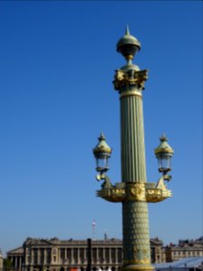 Réverbère de la place de la Concorde, 1er arr., Paris photo