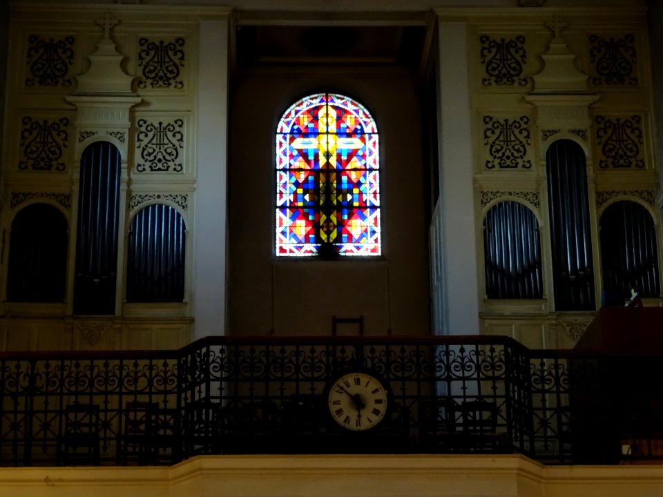 Orgues et vitrail, église Notre-Dame-de-Grâce-de-Passy, an… 