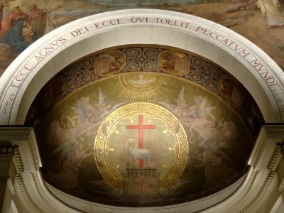 Détail du plafond de l'église Saint-Jean-Baptiste de Grene… 