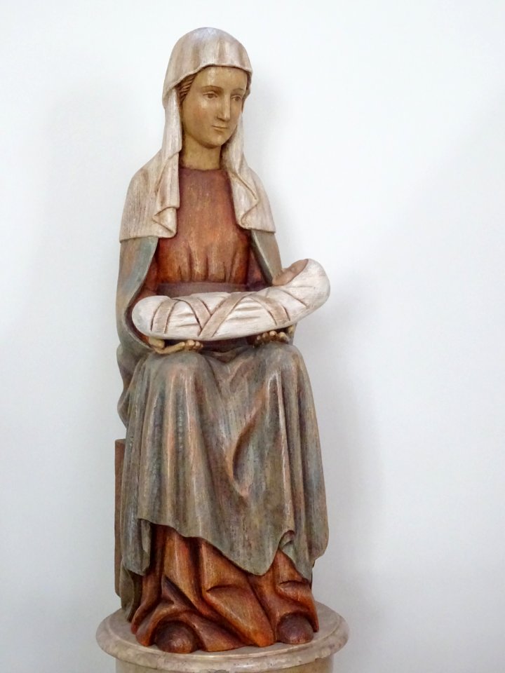 Statue en bois, église Notre-Dame-de-l'Assomption-de-Passy… 