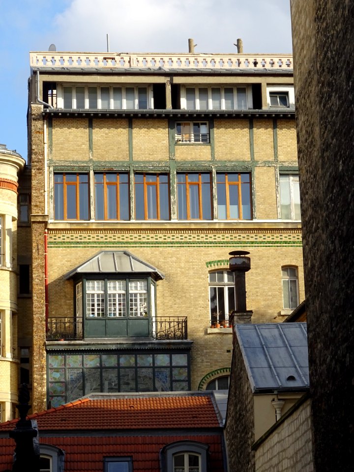 Façade et cour intérieure au 79 rue de la Faisanderie, 16e… 