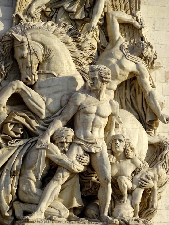 Détail du haut-relief La Résistance de 1814 par Antoine … 