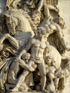 Détail du haut-relief La Résistance de 1814 par Antoine … 