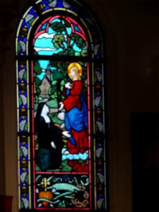 Vitrail, église nouvelle Saint-Honoré-d'Eylau, avenue Raym… 