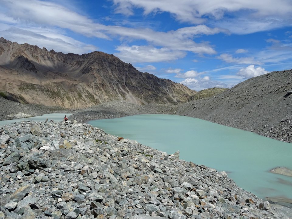 Les deux lacs du Glacier d'Arsine 