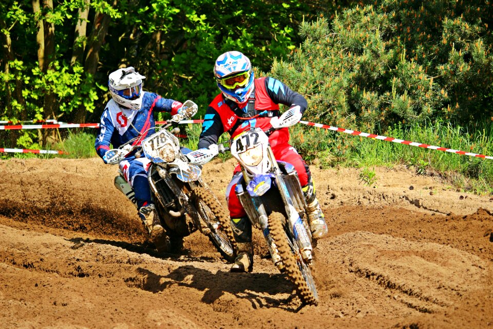 Motorcycle sport cross motorcycle