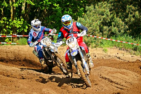 Motorcycle sport cross motorcycle