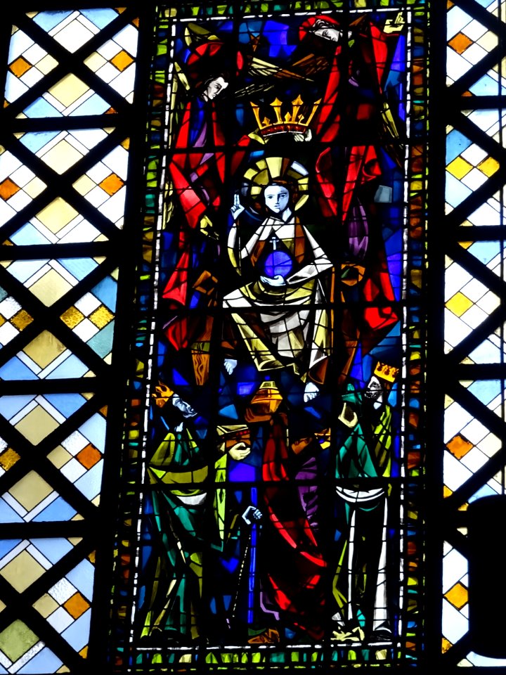 Vitrail, église Sainte-Thérèse de l'enfant Jésus, 62 rue d… 