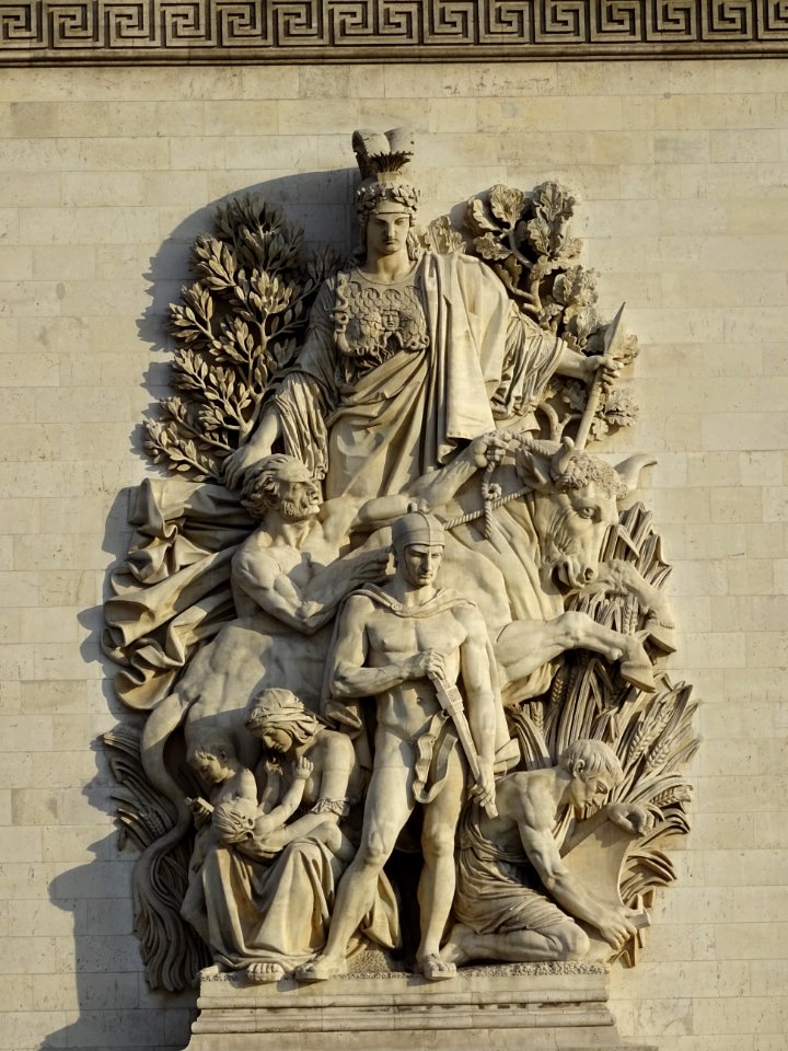 Haut-relief La Paix de 1815 par Antoine Étex. Arc de tri… 