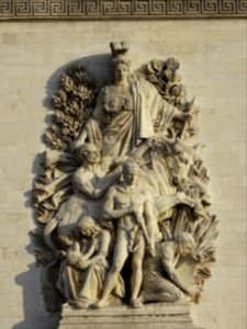 Haut-relief La Paix de 1815 par Antoine Étex. Arc de tri… 