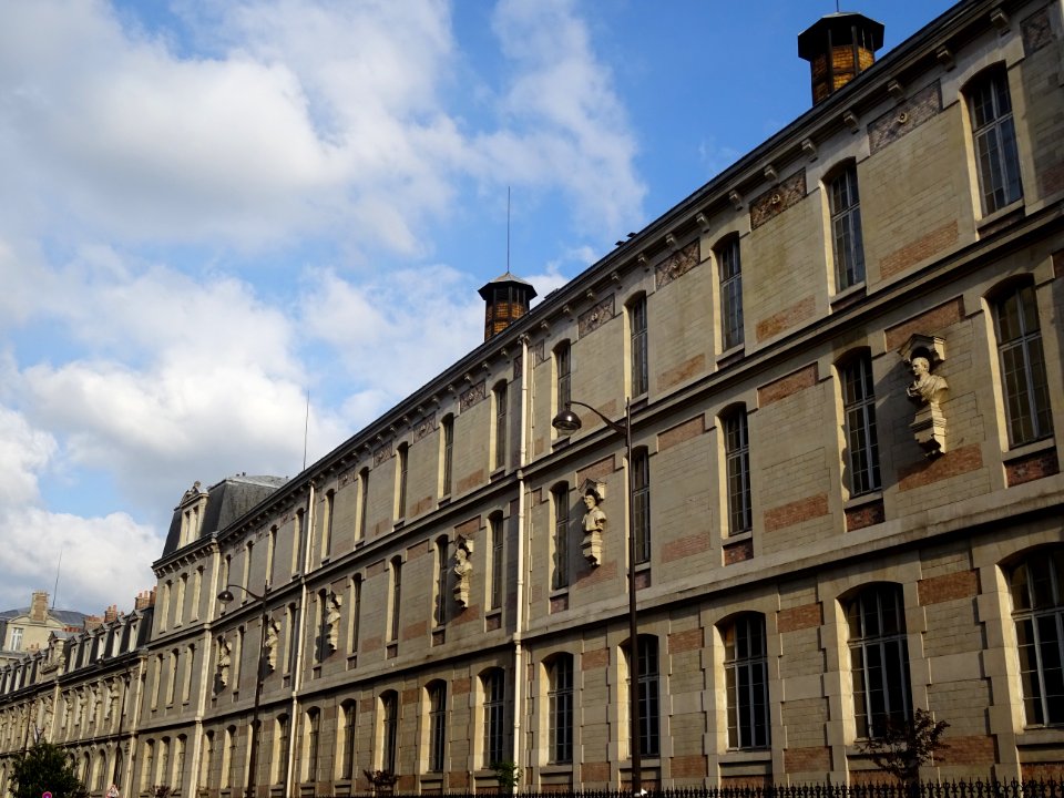 Façade du lycée Janson de Sailly, 106 rue de la Pompe, 16e… 