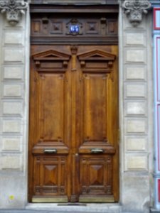 Porte d'immeuble, 64 boulevard Pasteur, 15e arr., Paris 