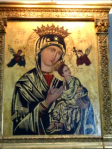 Icône de la Vierge à l'enfant, église Notre-Dame-de-l'Asso… 