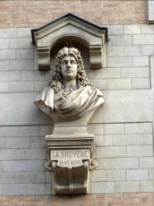 Buste de La Bruyère 1645-1696 sur la façade du lycée Janso… 