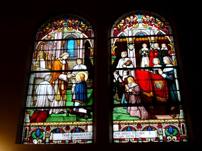 Vitraux de l'église Saint Jean-Baptiste de la Salle, 15e a… 