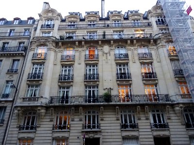 Immeuble, au 11 bis rue Ampère, 17e arr., Paris 