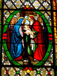 Vitrail, église Sainte-Marie des Batignolles, Place du Doc… 