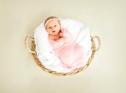 Girl birth new born photo