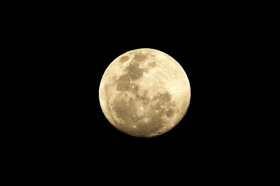 Space at night moon by night