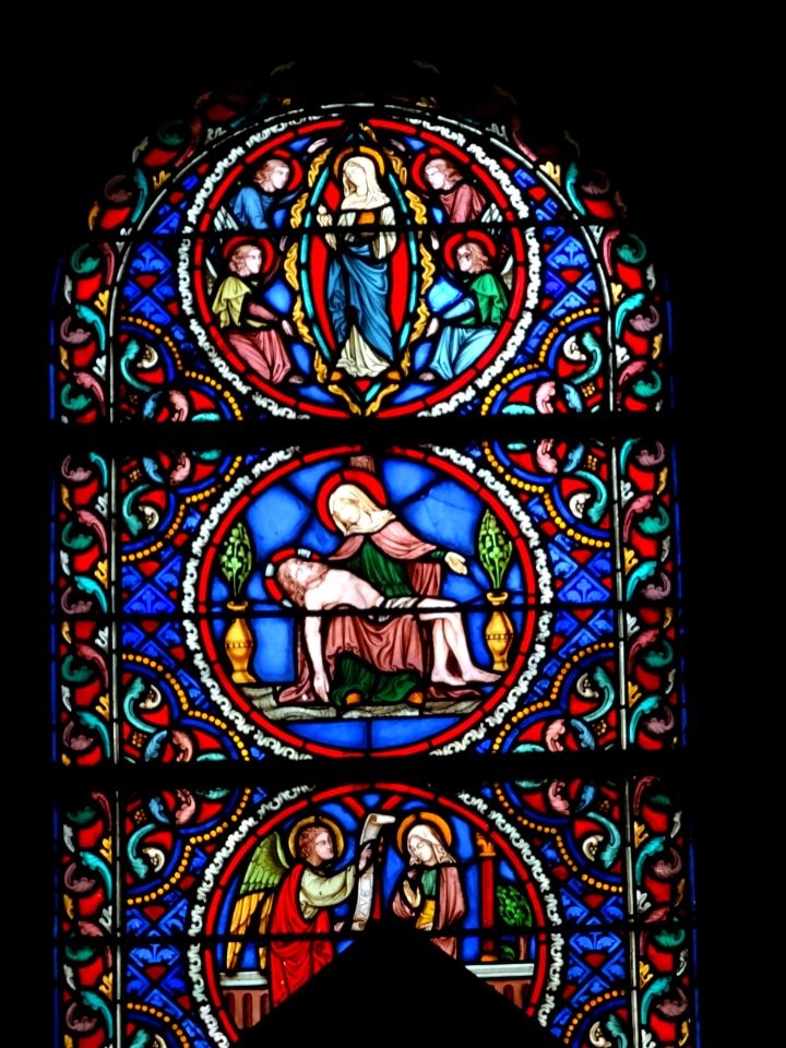 Vitrail de l'église Saint-Lambert de Vaugirard, rue Gerber… 