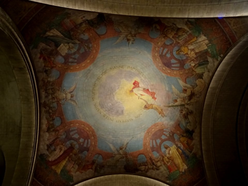 Fresque au plafond de l'église Saint-Jean-Baptiste de Gren… 