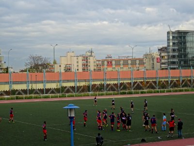 Entraînement de rugby, au stade Max-Rousié, 28 rue André B… 