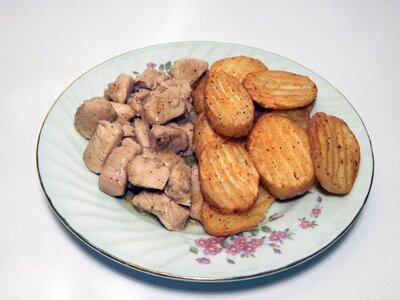 Meal dinner plate photo