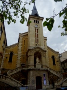 Eglise Saint-Jean-Baptiste-de-La-Salle, vue côté rue du Do… 