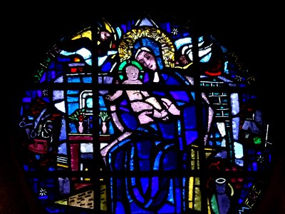 Vitrail, église Sainte-Thérèse de l'enfant Jésus, 62 rue d… 
