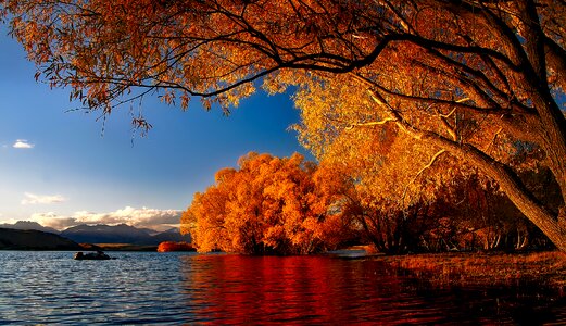 Landscape scenic autumn photo
