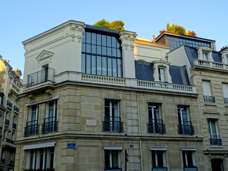 Immeuble, au 38 rue de Prony, 17e arr., Paris 