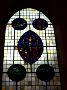 Vitrail, dans l'Eglise suédoise de Paris, 9 rue Médéric, 1… 