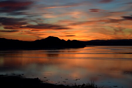 Sea sandhills sunset