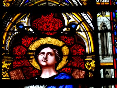 Vitrail, basilique Sainte-Clotilde, 23 bis rue las Cases, … 