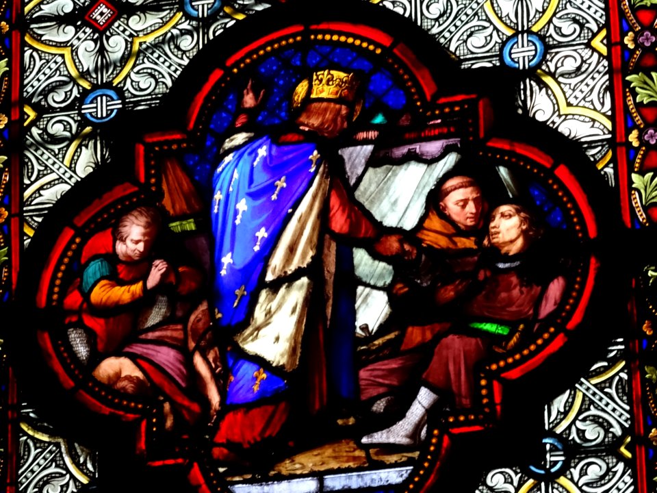 Vitrail, basilique Sainte-Clotilde, 23 bis rue las Cases, … 