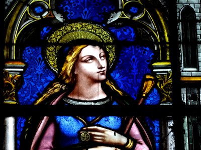 Vitrail, basilique Sainte-Clotilde, 23 bis rue las Cases, … 