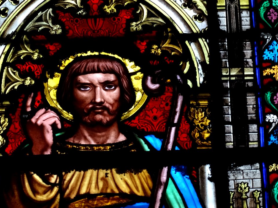 Vitrail, basilique Sainte-Clotilde, 23 bis rue las Cases, … 