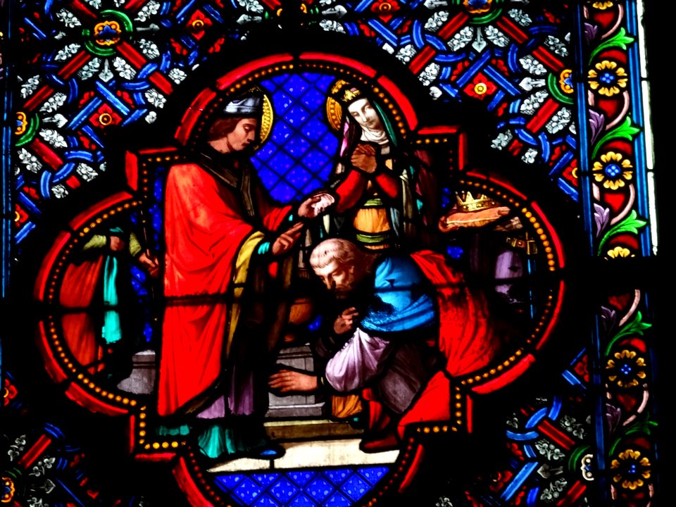 Vitrail, basilique Sainte-Clotilde, 23 bis rue las Cases, … 