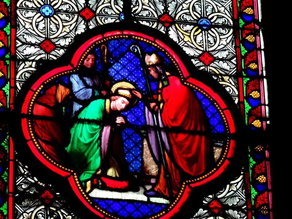 Vitrail, basilique Sainte-Clotilde, 23 bis rue las Cases, … 