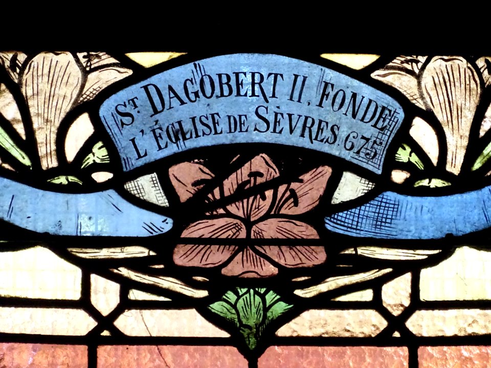 Saint Dagobert II fonde l'église de Sèvres. 675 . Détail d… 