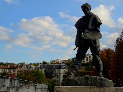 Statue en bronze Jules Bastien-Lepage (1848-1884), par A… 