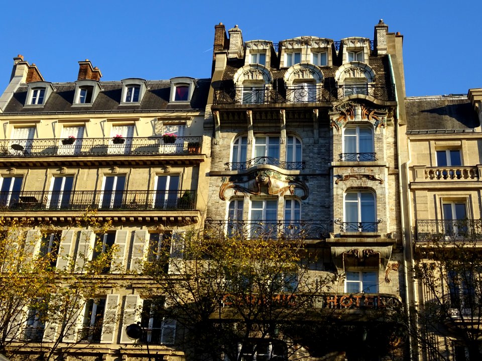 Façade de l'Hôtel Ceramic, de style Art nouveau, au 34 a… 