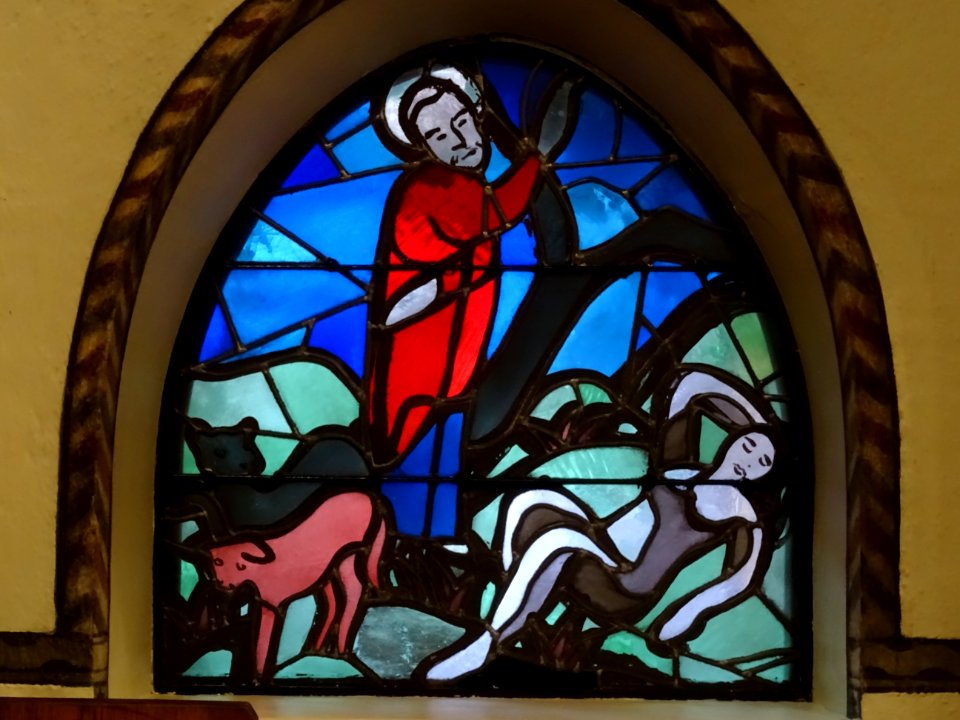 Vitrail, Eglise suédoise de Paris, 9 rue Médéric, 17e arr.… 