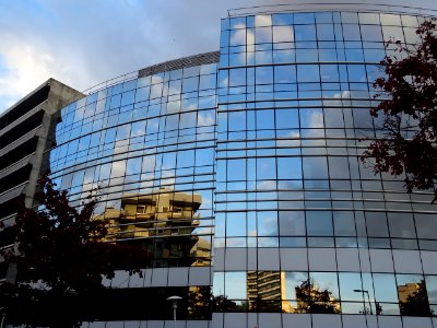Réflexions dans l'immeuble Renault, au 74 et 76 rue de Sèv… 
