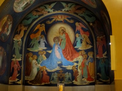 Fresque, église Saint-Ferdinand-des-Ternes, à l'angle de l… 