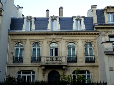 Immeuble, au 32 rue de Prony, 17e arr., Paris photo