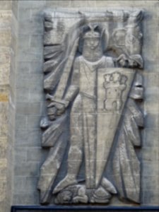 Sculpture à l'extérieur de l'église Saint-Ferdinand-des-Te… 