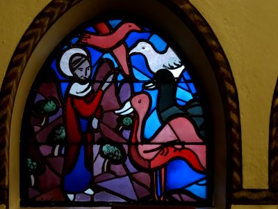 Vitrail, Eglise suédoise de Paris, 9 rue Médéric, 17e arr.… 